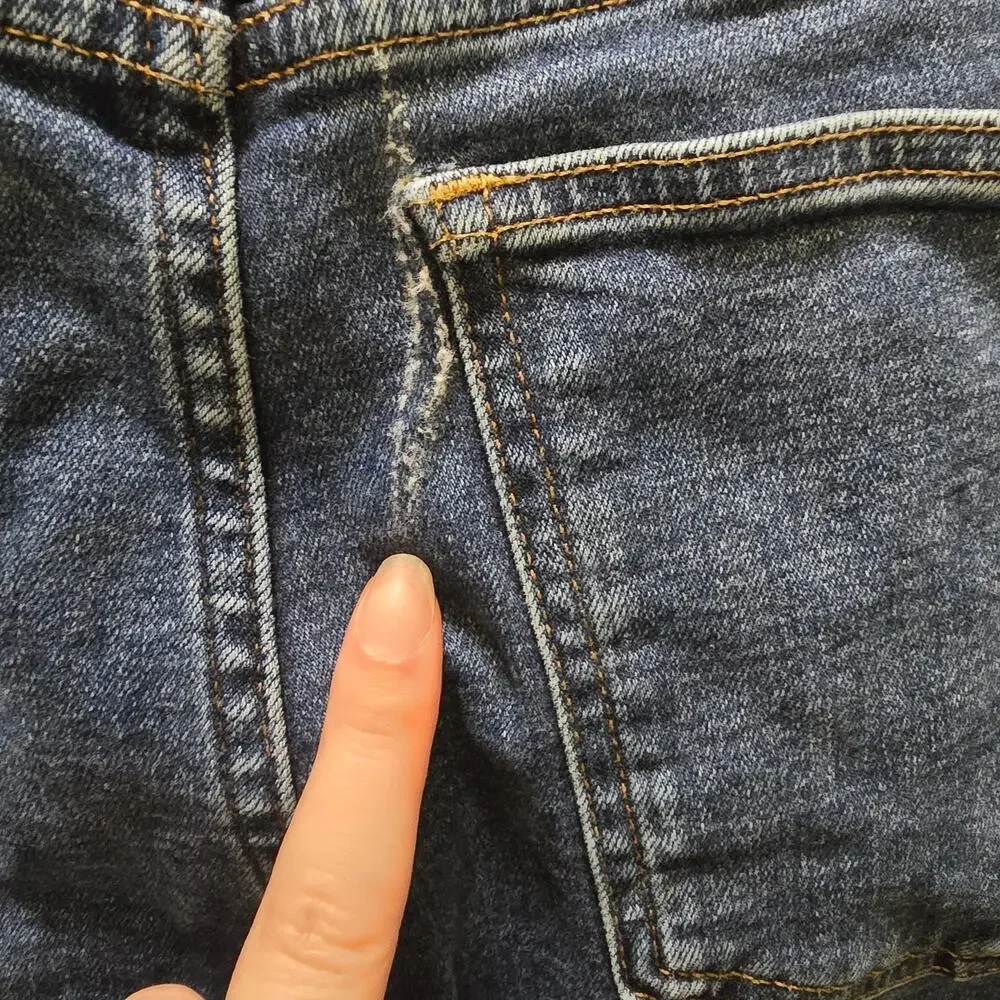 Madewell The Perfect Vintage Straight Jean stretch high rise denim size 28 - Picture 9 of 13